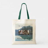 Schattigee aangepaste familiefoto tote bag (Achterkant)