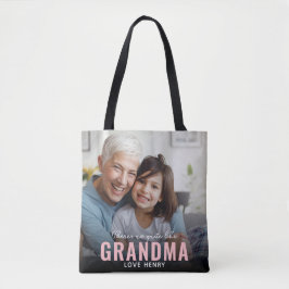 Schattigee Aangepaste Foto Keepsake GRANDMA Tote Bag