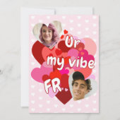 Schattigee aangepaste foto-Valentijn Feestdagenkaart (Voorkant)