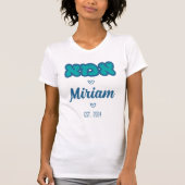 Schattigee aangepaste Hebreeuwse Ima - Joodse Moed T-shirt (Voorkant)