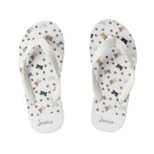 Schattigee aangepaste kat Teenslippers voor kinder (Voetbed)