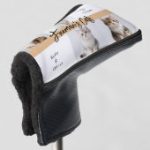 Schattigee aangepaste kattenfotofamilie golfheadcover (3/4 voorkant)