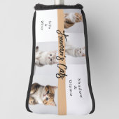 Schattigee aangepaste kattenfotofamilie golfheadcover (Draai 90)