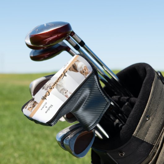 Schattigee aangepaste kattenfotofamilie golfheadcover (Insitu)