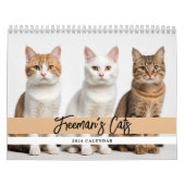 Schattigee aangepaste kattenfotofamilie kalender (Hoes)