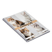 Schattigee aangepaste kattenfotofamilie notitieboek (Rechterzijde)