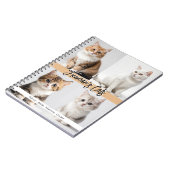 Schattigee aangepaste kattenfotofamilie notitieboek (Linkerzijde)