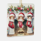 Schattigee Aangepaste Keramische Kerstversiering v Keramisch Ornament (Rechts)