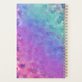 Schattigee aangepaste kersenbloesems Kleurrijke ha Planner (Achterkant)