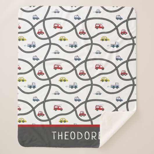 Schattigee aangepaste kleine jongensnaam Kinder au Sherpa Deken (Voorkant)