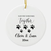 Schattigee aangepaste koffiebeker voor kittenliefh keramisch ornament (Voorkant)