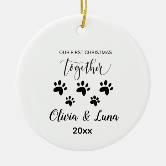 Schattigee aangepaste koffiebeker voor kittenliefh keramisch ornament (Voorkant)