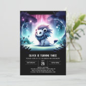 Schattigee aangepaste leeuwenverjaardag kaart (Staand voorkant)