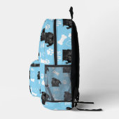 Schattigee Aangepaste Liefde Paw Print Hondenliefh Bedrukte Rugzak (Rechts)