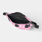 Schattigee Aangepaste Liefde Paw Print Hondenliefh Heuptasje (Open)