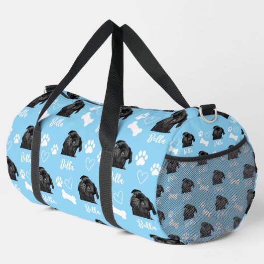 Schattigee Aangepaste Liefde Paw Print Hondenliefh Plunjezak (Rechterhoek)