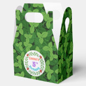 Schattigee aangepaste lieveheersbeestje & blad 5e  bedankdoosjes (Geopend)