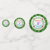 Schattigee aangepaste lieveheersbeestje & blad 5e confetti (Voorkanten)