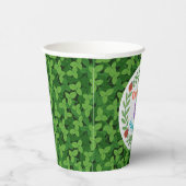 Schattigee aangepaste lieveheersbeestje & blad 5e papieren bekers (Rechts)