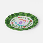 Schattigee aangepaste lieveheersbeestje & blad 5e papieren bordje (Gekanteld)