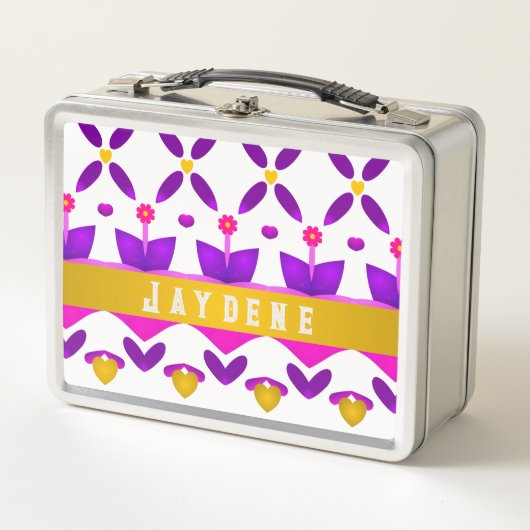 Schattigee aangepaste meisjesbloemen en harten (Voorkant)