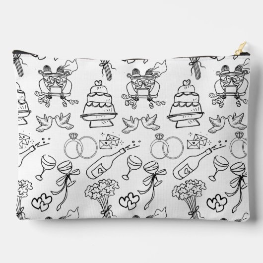 Schattigee aangepaste naam bruidsmeisje voorstel g etui (Achterkant)