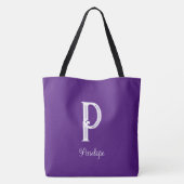 Schattigee aangepaste naam Flower Garden Kat Tote Bag (Achterkant)