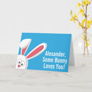 Schattigee aangepaste paas Kaart voor kind Kind of