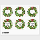 Schattigee aangepaste tekst Kerst Groene vakantie  Vierkante Sticker (Vel)