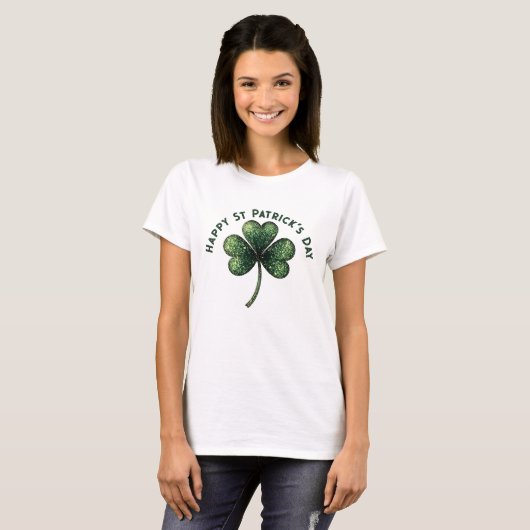 Schattigee aangepaste tekst St Patrick's Day 04 Ir T-shirt (Voorkant volledig)