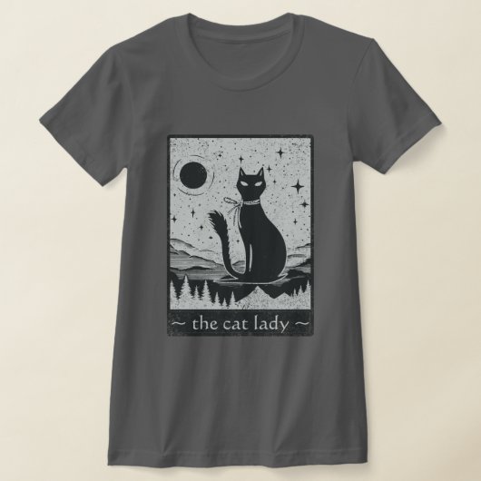 Schattigee aangepaste tekst Tarot Kaart Fortune Te T-shirt (Laagn)