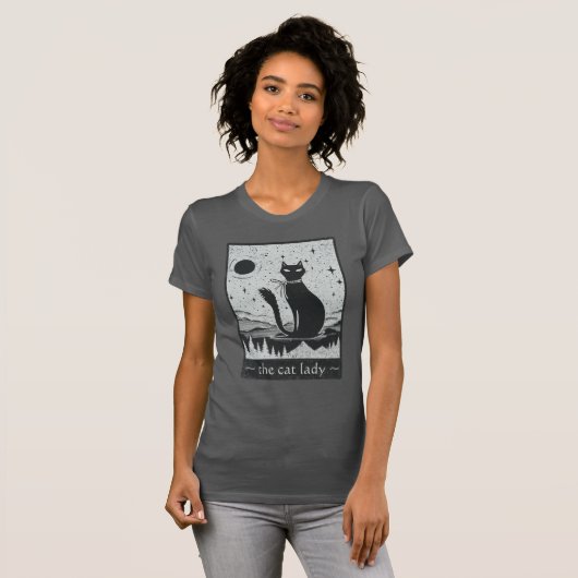 Schattigee aangepaste tekst Tarot Kaart Fortune Te T-shirt (Voorkant volledig)