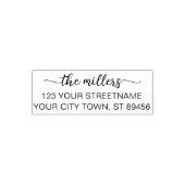 Schattigee aangepaste teruggaveadresstempel met sc  zelfinktende stempel (Design)