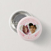 Schattigee Aangepaste Valentijnse Foto Ronde Button 3,2 Cm (Voorkant /achterkant)