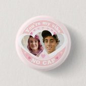 Schattigee Aangepaste Valentijnse Foto Ronde Button 3,2 Cm (Voorkant)