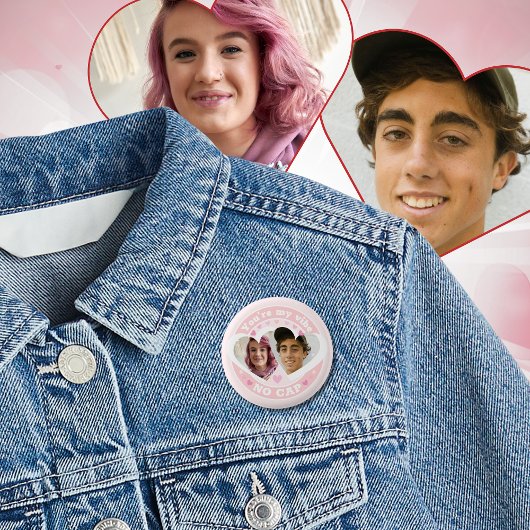 Schattigee Aangepaste Valentijnse Foto Ronde Button 3,2 Cm