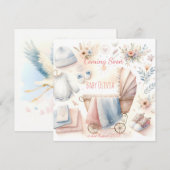 Schattigee aankondiging binnenkort Uitnodiging (Voorkant / Achterkant)