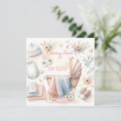 Schattigee aankondiging binnenkort Uitnodiging (Staand voorkant)