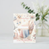 Schattigee aankondiging binnenkort Uitnodiging (Staand voorkant)