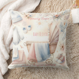 Schattigee aankondiging binnenkort Uitnodiging Kussen