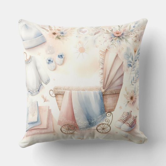 Schattigee aankondiging binnenkort Uitnodiging Kussen (Achterkant)