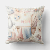 Schattigee aankondiging binnenkort Uitnodiging Kussen (Voorkant)