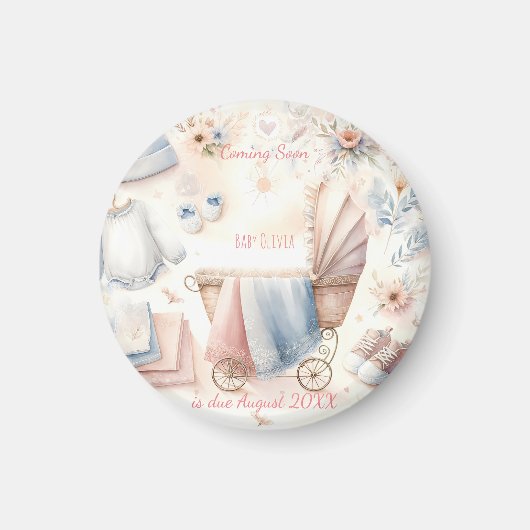 Schattigee aankondiging binnenkort Uitnodiging Magneet (Voorkant)