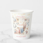 Schattigee aankondiging binnenkort Uitnodiging Papieren Bekers (Voorkant)