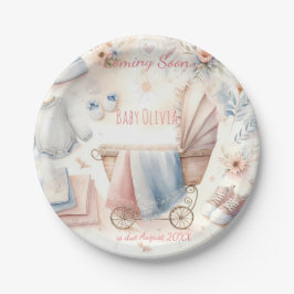 Schattigee aankondiging binnenkort Uitnodiging Papieren Bordje