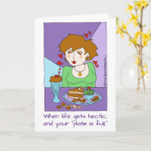 Schattigee aanmoediging voor chocoladeliefhebbend  kaart (Gele Bloem)