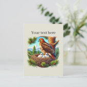 Schattigee aanpasbare dierenvrienden Eagle Briefkaart (Staand voorkant)