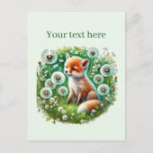 Schattigee aanpasbare dierenvrienden Fox Briefkaart (Voorkant)