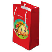 Schattigee aanpasbare taco-partij klein cadeauzakje (Achterkant Gekanteld)
