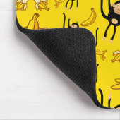 Schattigee aap- en bananenprint muismat (Hoek)